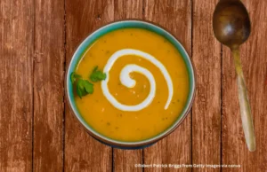 carrot coriander Soup with cream