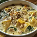 Creamy Alfredo Lasagna Soup