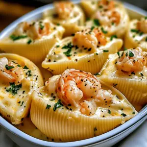 Creamy Seafood Stuffed Shells