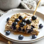 Healthy Blueberry Baked Oatmeal
