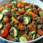 Mediterranean Ground Beef Stir Fry