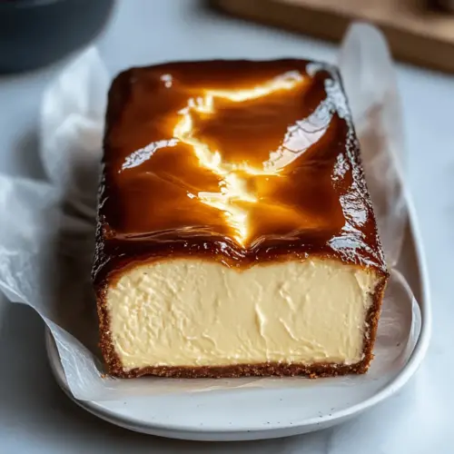 Burnt Basque Cheesecake in a Loaf Pan