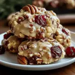 No-Bake Cranberry Pecan Praline Cookies