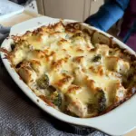 Low Carb Chicken Broccoli Alfredo Bake