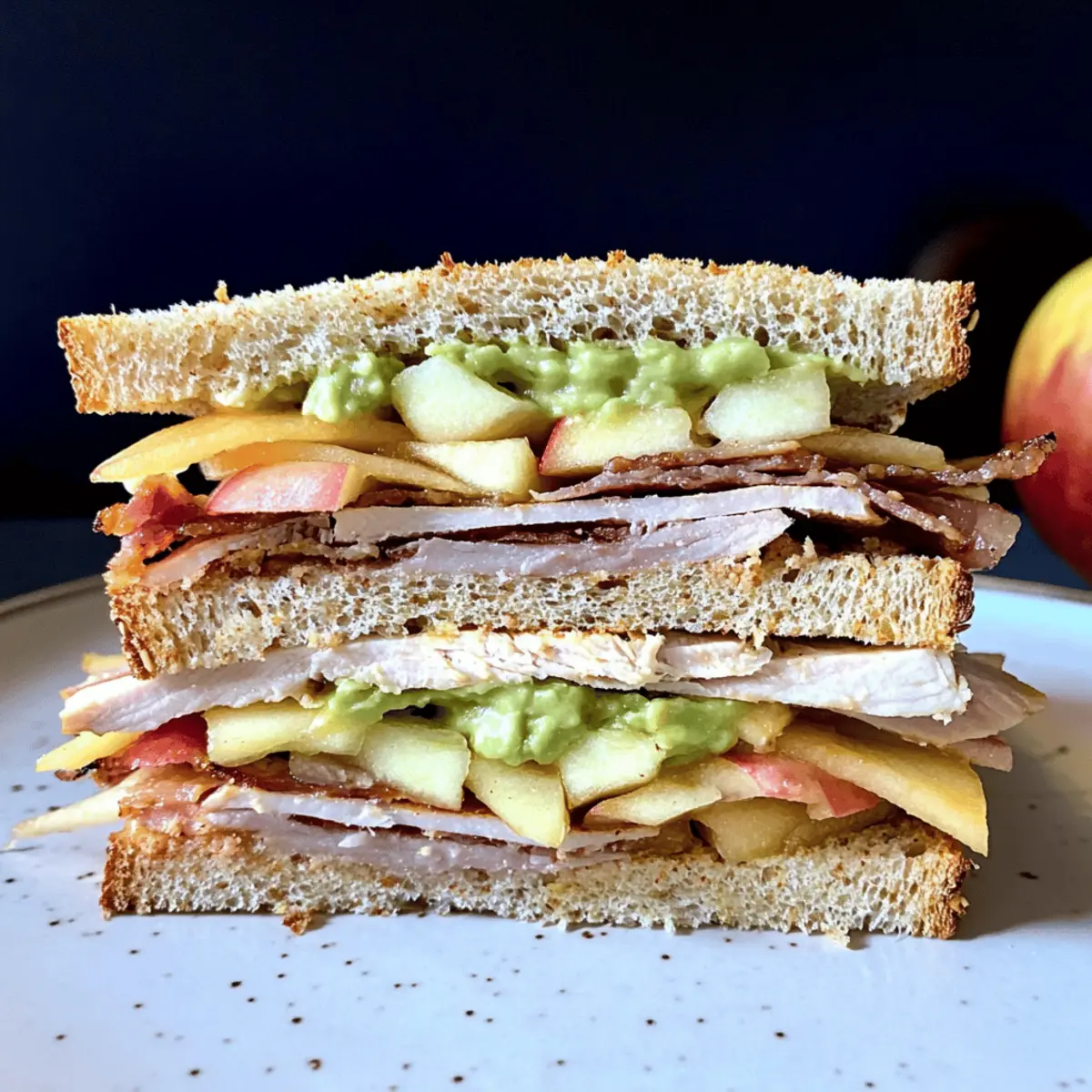 Turkey Apple Cheddar Sandwich