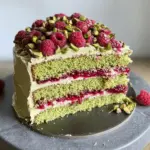 Pistachio Raspberry Cake