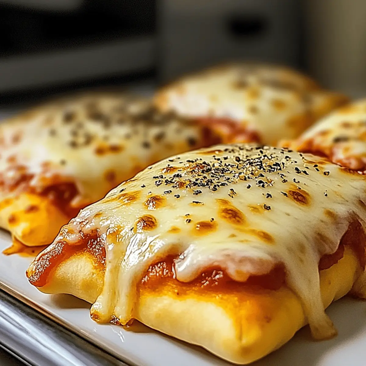 Homemade Easy Cheesy Pizza Pockets