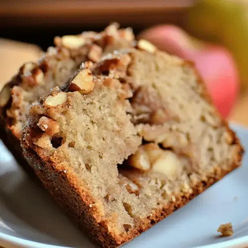 Apple Bread with Cinnamon Pecan Crunch
