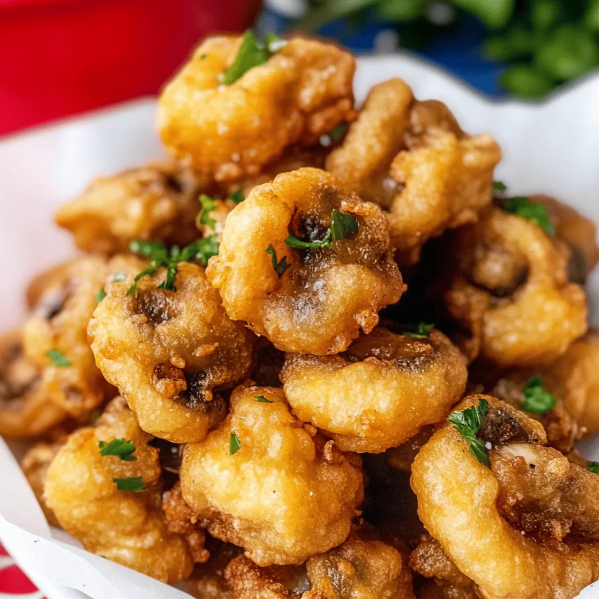 Beer Battered Mushrooms