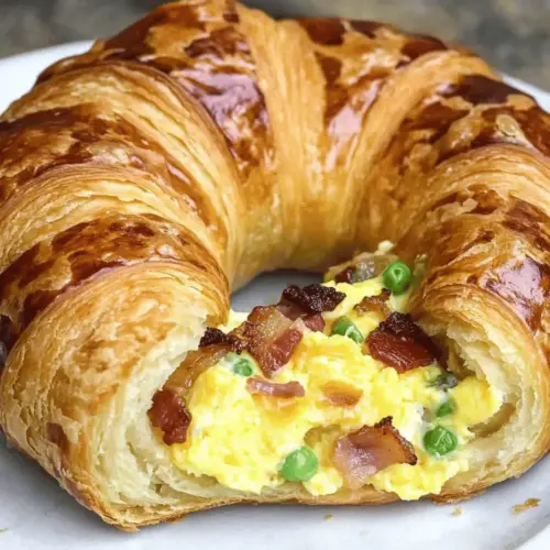 Breakfast Croissant Boats