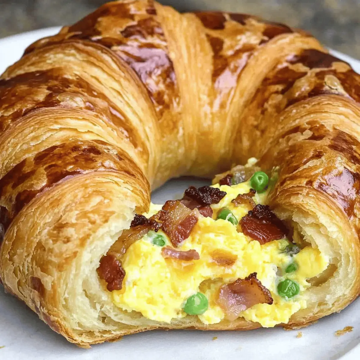 Breakfast Croissant Boats