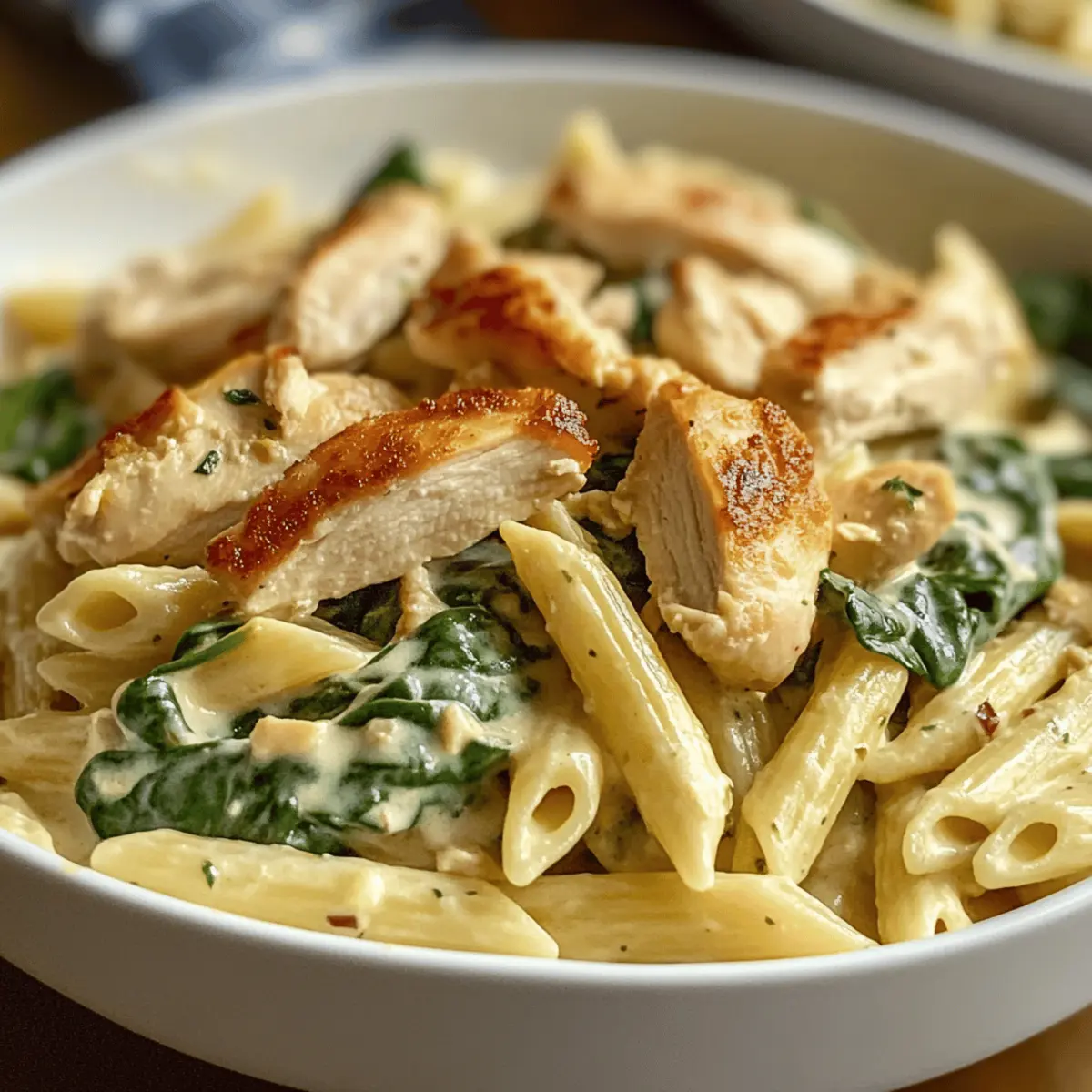 Chicken Spinach Penne