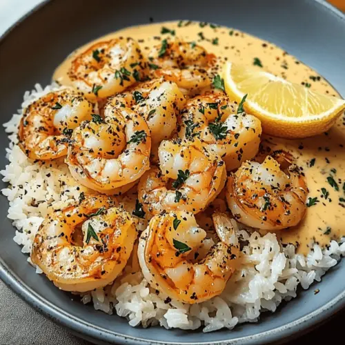 Creamy Garlic Butter Shrimp and Rice Bowls