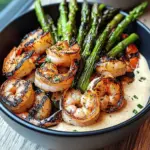 Grilled Shrimp Bowl with Asparagus