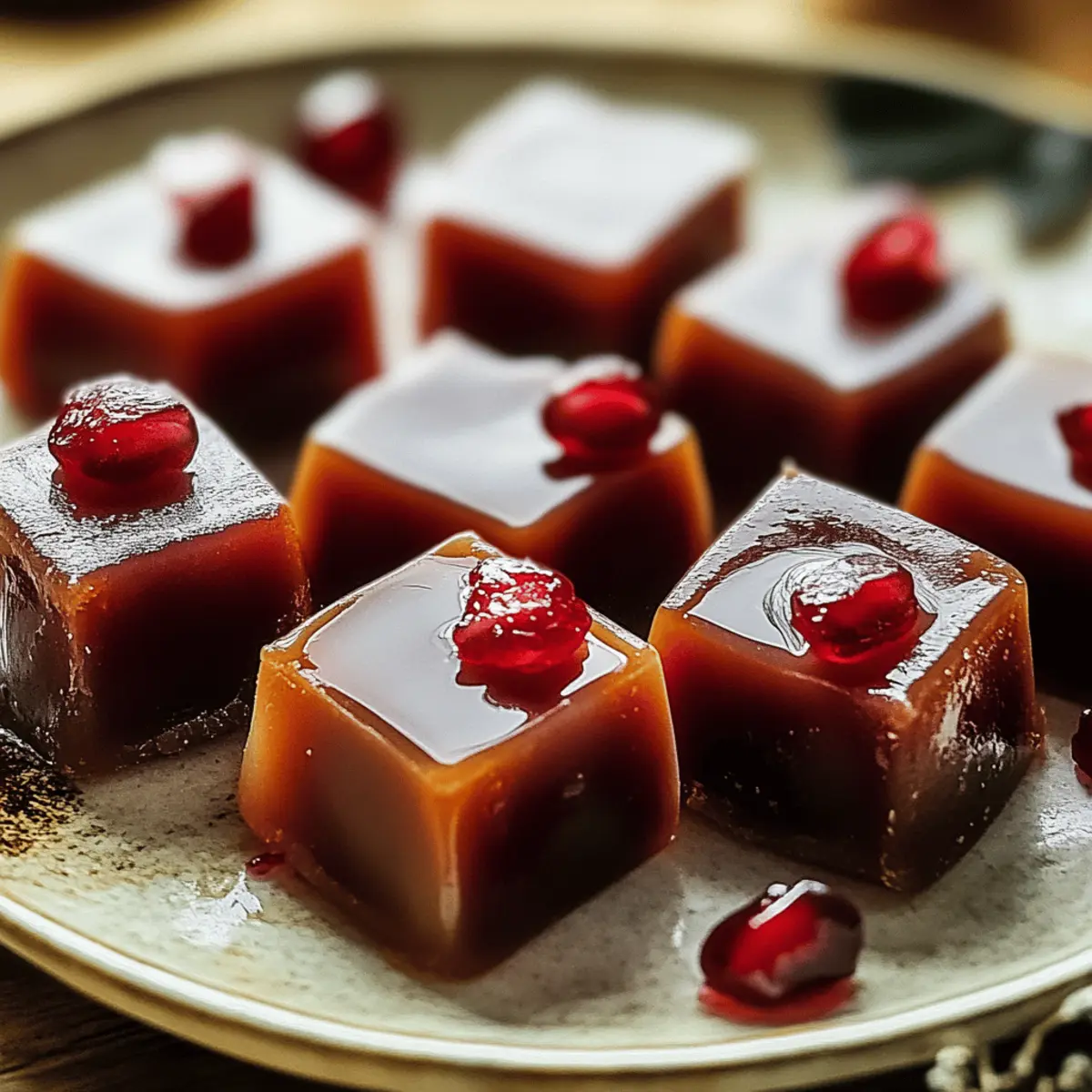 Pomegranate Caramels