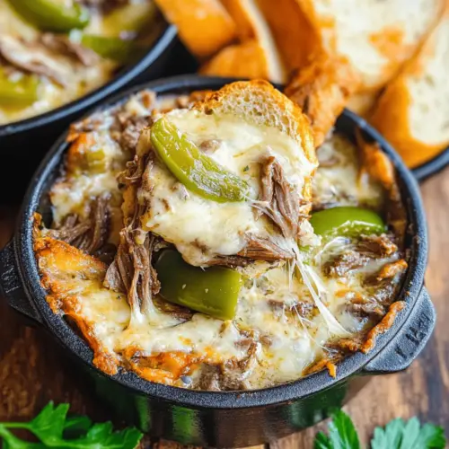 Pot Roast Beef Philly Cheese Steak Dip