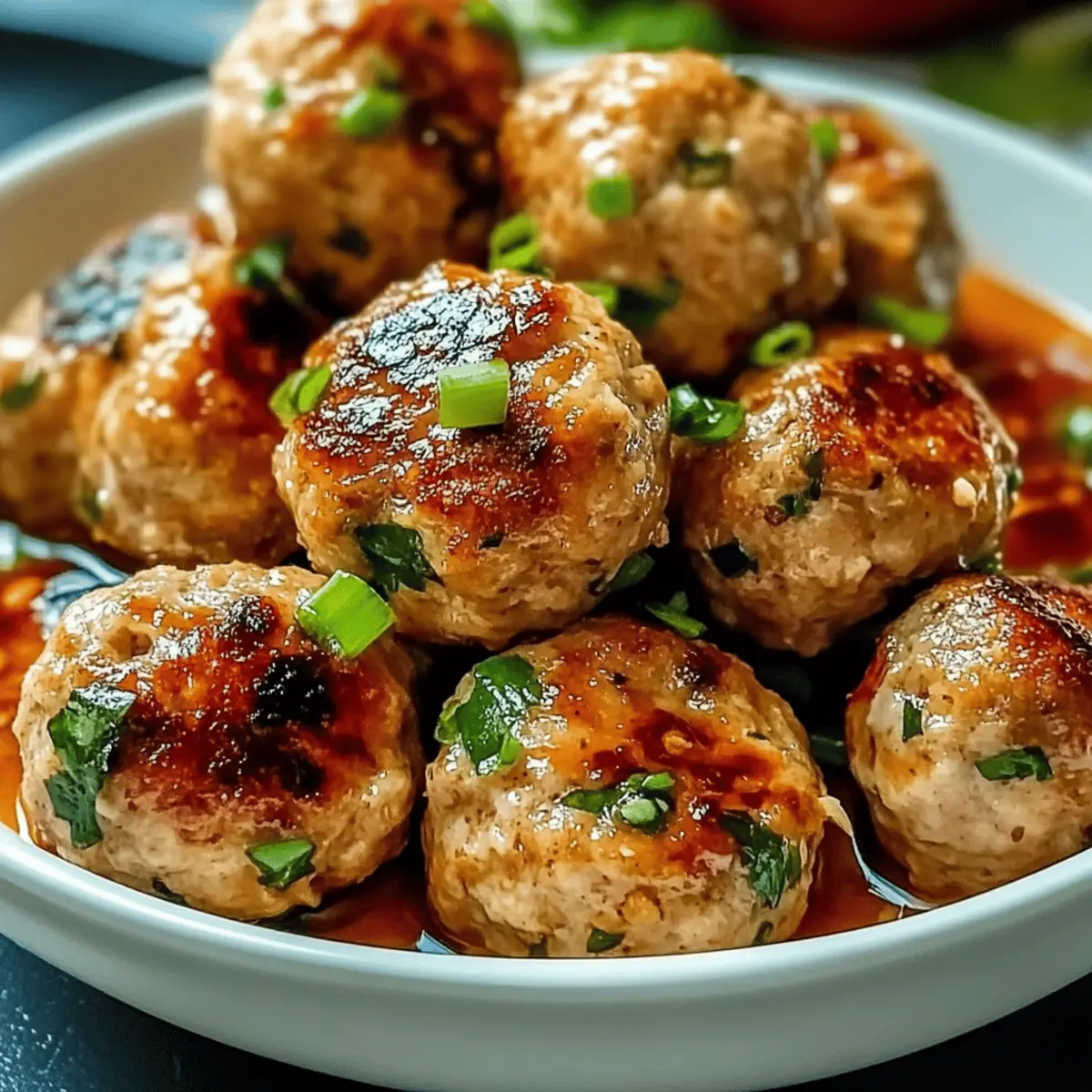 Thai Baked Chicken Meatballs