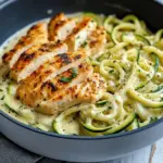 Zucchini Noodle Chicken Alfredo