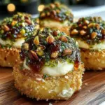 Savory Pistachio-Crusted Brie Bites