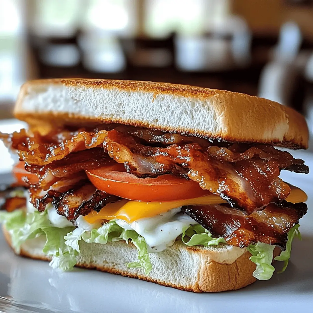 BBQ Bacon Ranch BLT Sandwich