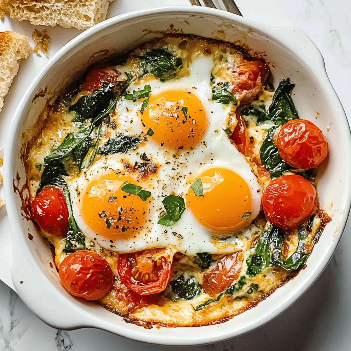 Baked Feta Eggs