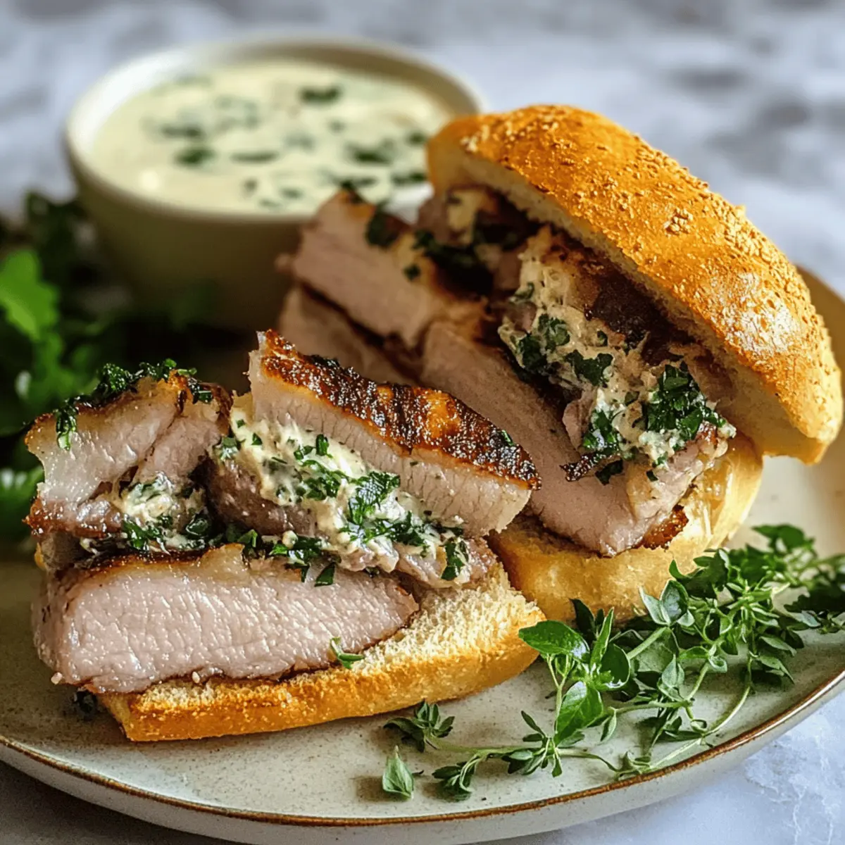 Mouthwatering Porchetta Sandwiches
