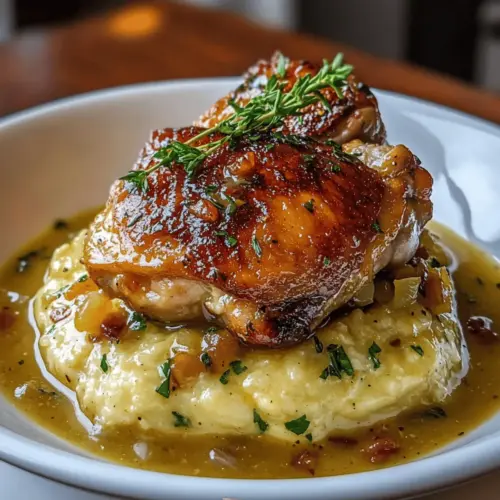 Smothered Chicken Thighs Gravy