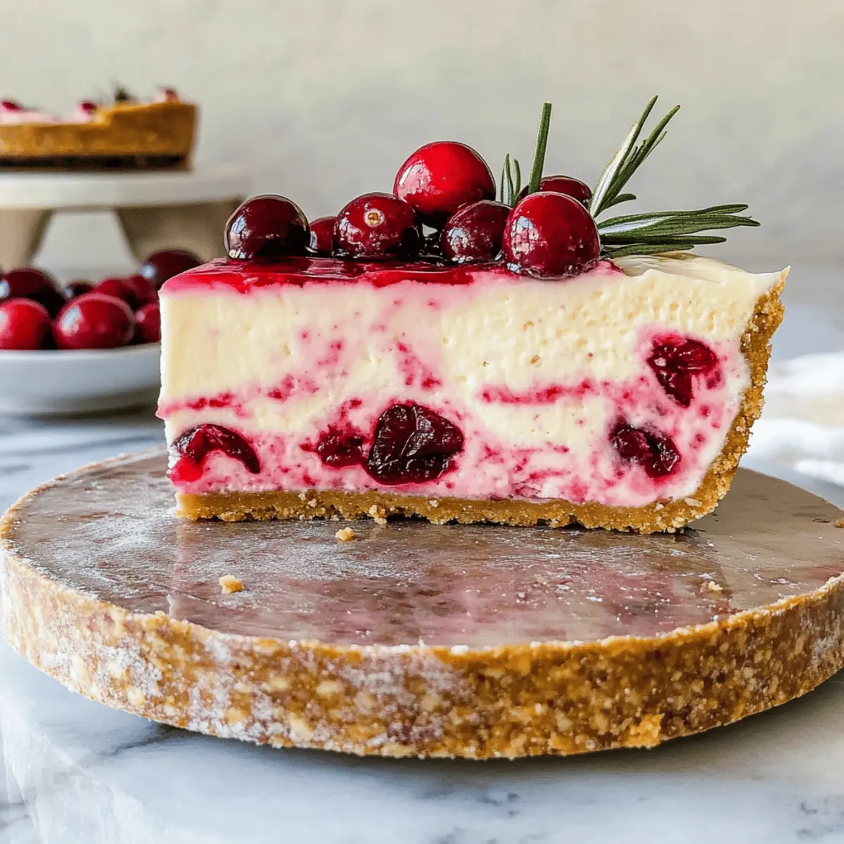 Sweetened Condensed Milk Cranberry Cheesecake