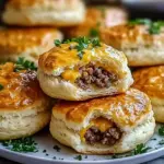Garlic Parmesan Cheeseburger Bombs