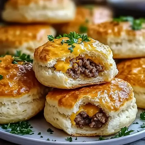 Garlic Parmesan Cheeseburger Bombs