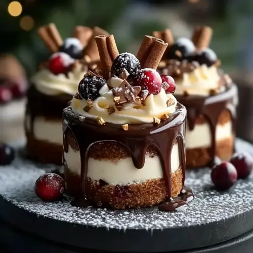 chocolate Ganache & Festive Topping