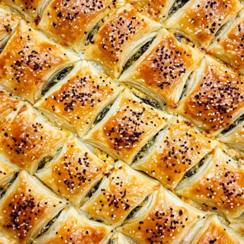 Sheet Pan Spinach & Cheese Bourekas