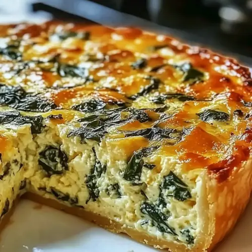 Cottage Cheese and Spinach Crustless Quiche