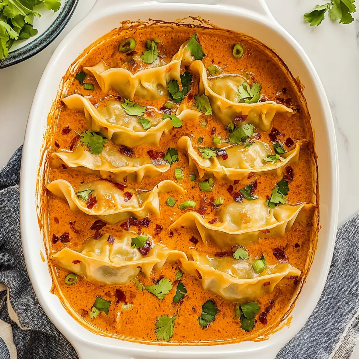 Viral Trader Joe's Dumpling Bake