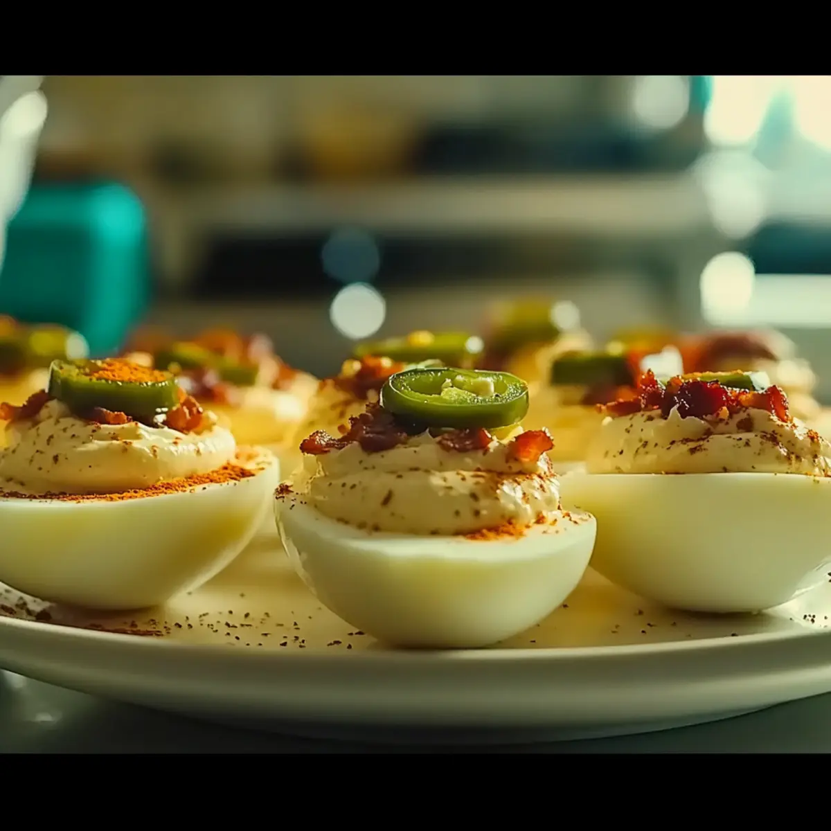Jalapeño Popper Deviled Eggs