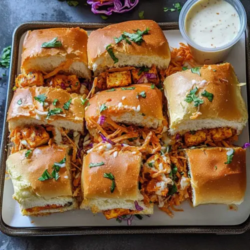 Buffalo Tofu Sliders