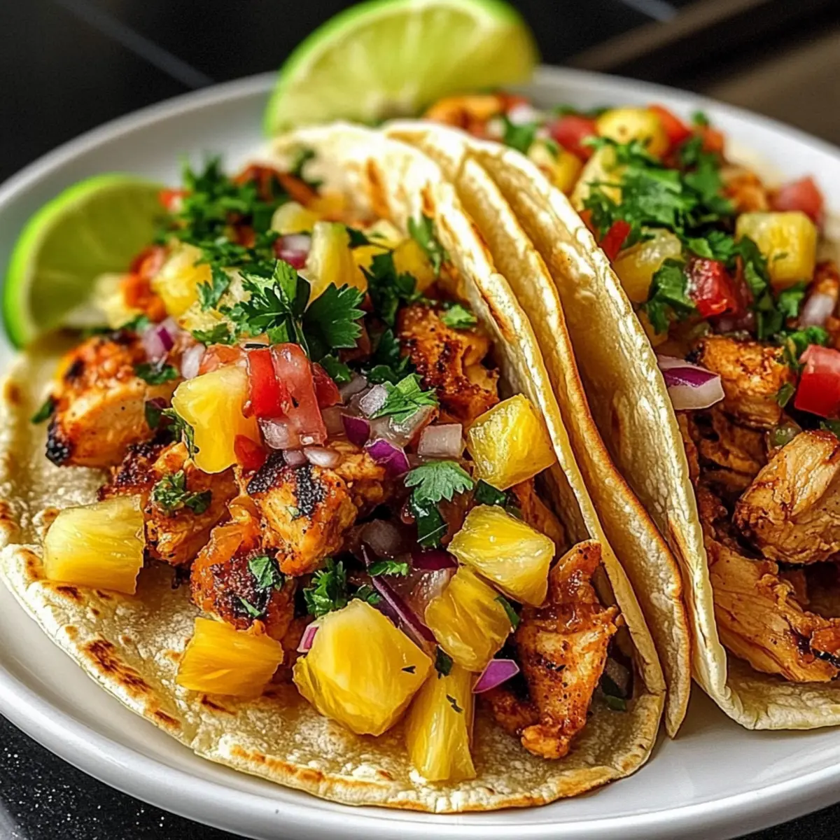 Pineapple Chicken Tacos
