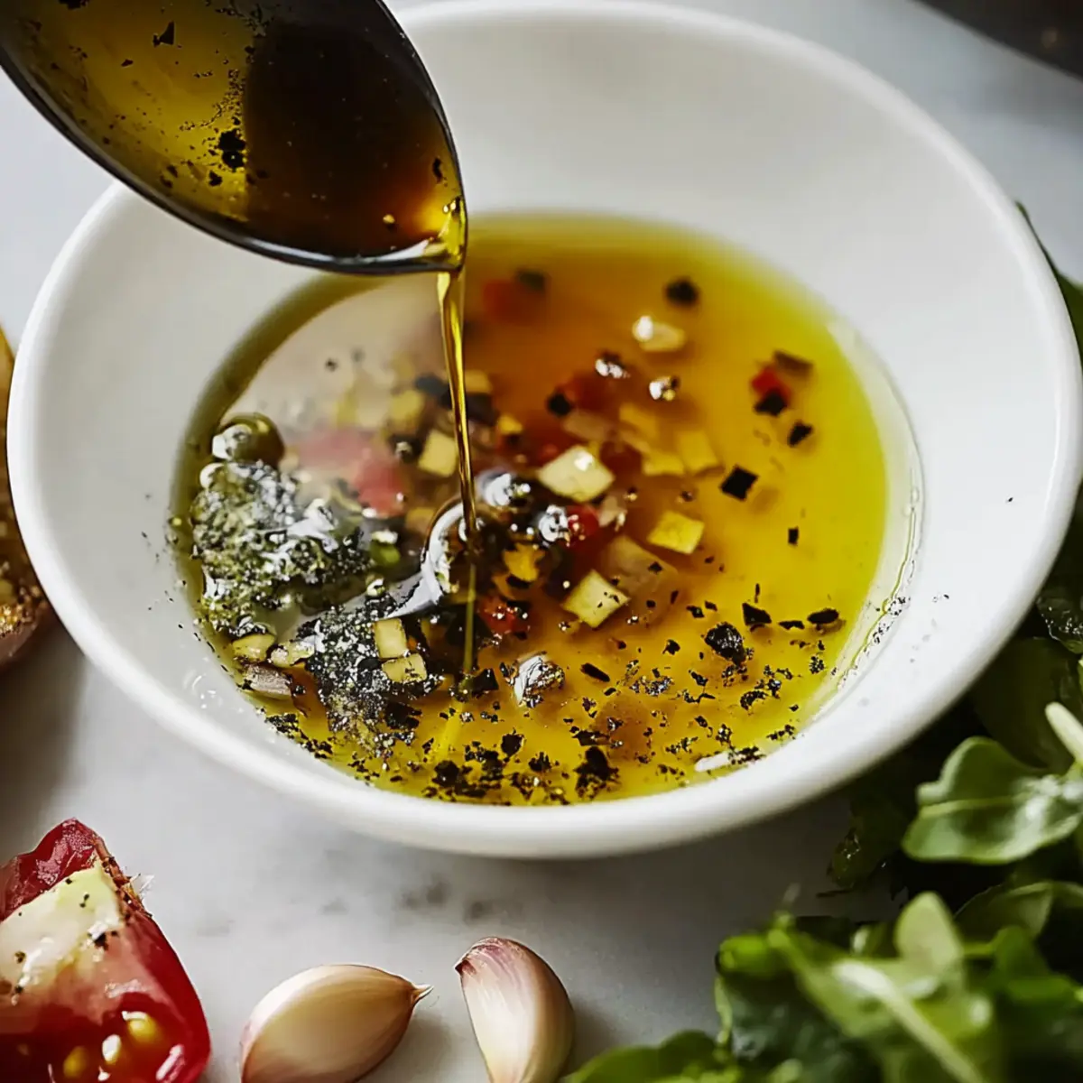 Homemade Oil and Vinegar Dressing
