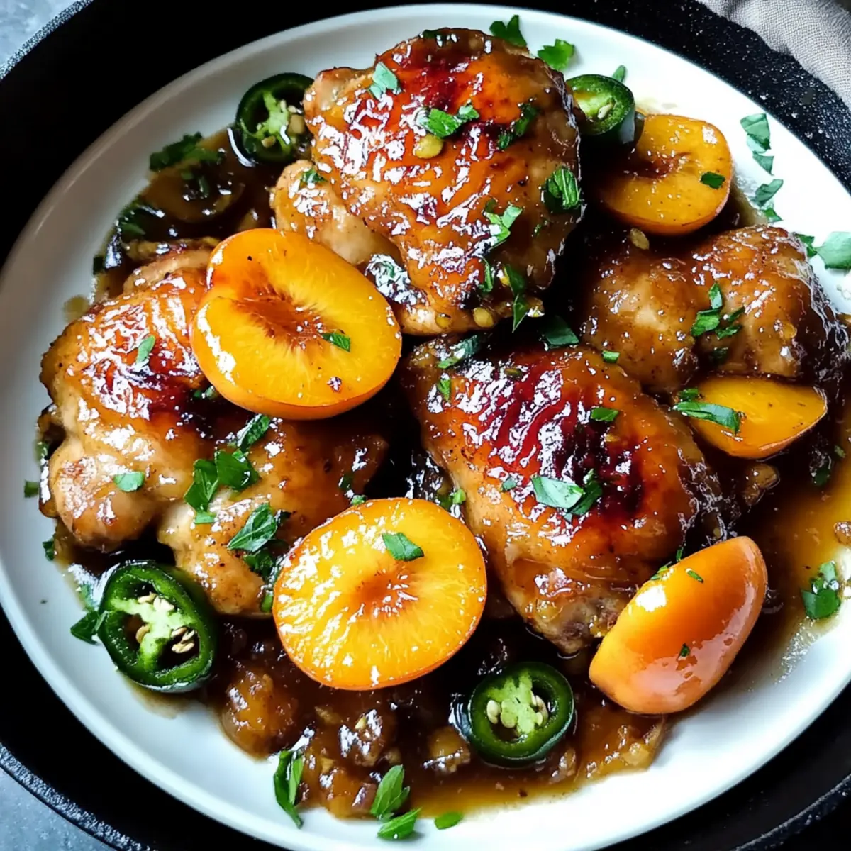 Zesty Jalapeno Peach Chicken