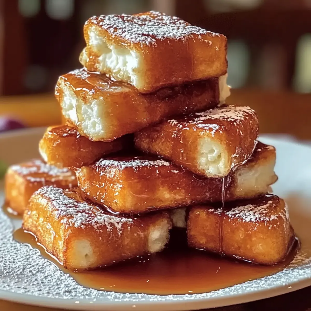 Hawaiian Roll French Toast Bites