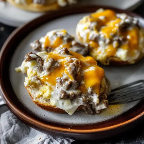 English Muffins and Gravy