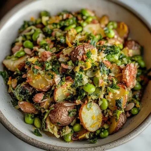 Lemon Pepper Smashed Potato Salad
