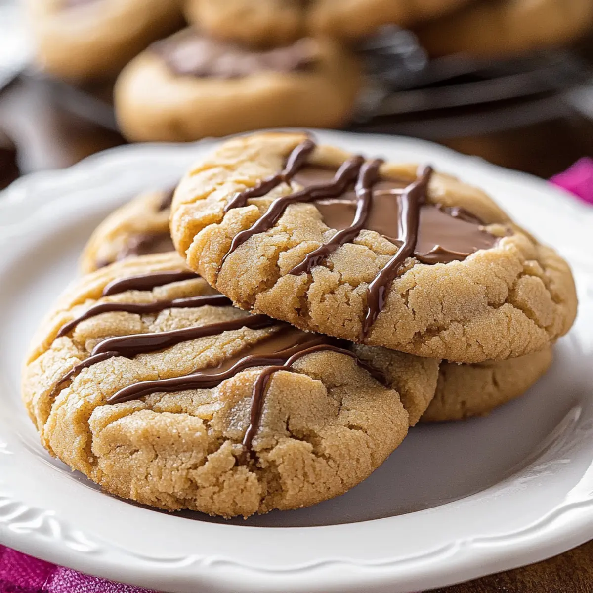 Peanut Butter Cup Stuffed Cookies