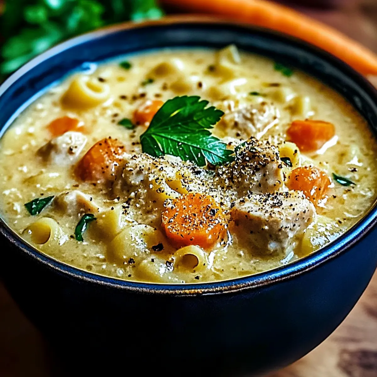 Hearty Creamy Ditalini Soup