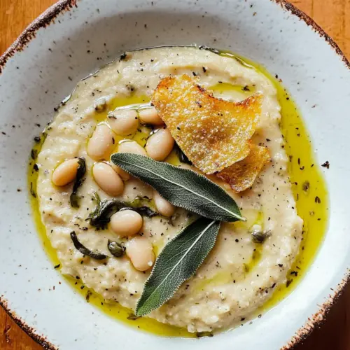 White Bean, Sage with Lemony Dip