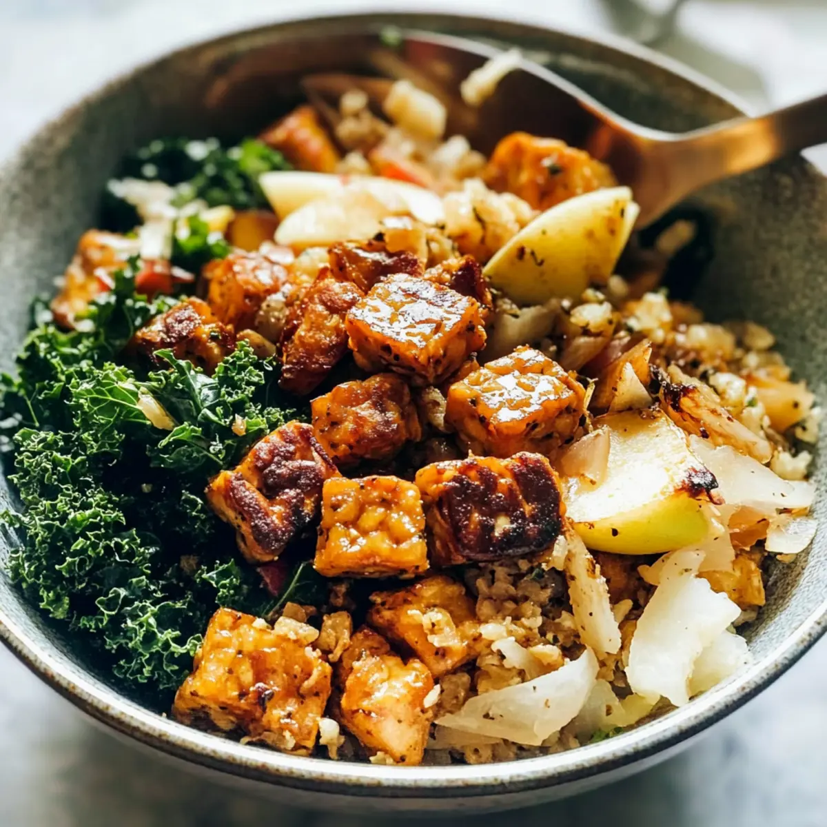 Maple-Mustard Tempeh Bowls