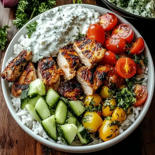 Greek Chicken Gyro Bowls