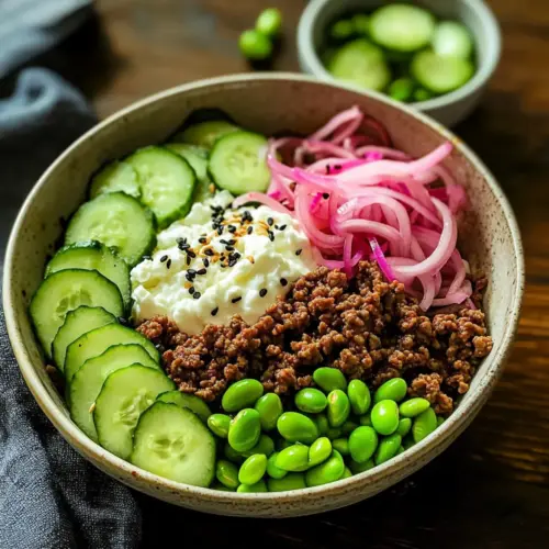 Korean Beef with Cottage Cheese