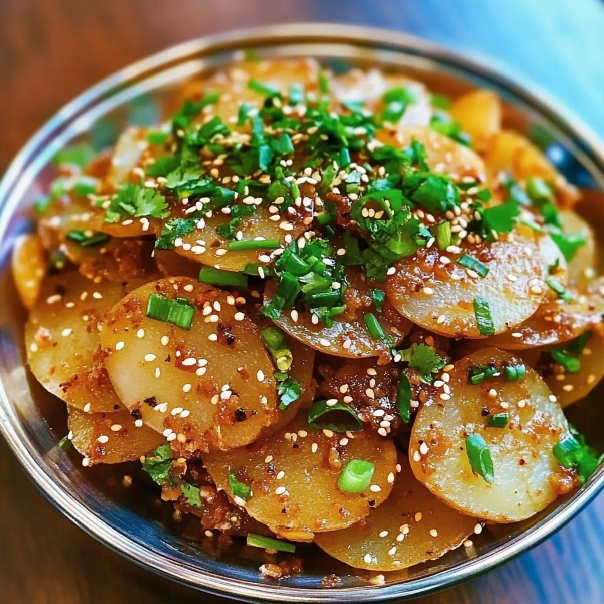Spicy Garlic Potatoes
