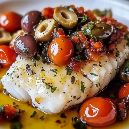 Mediterranean Baked Cod